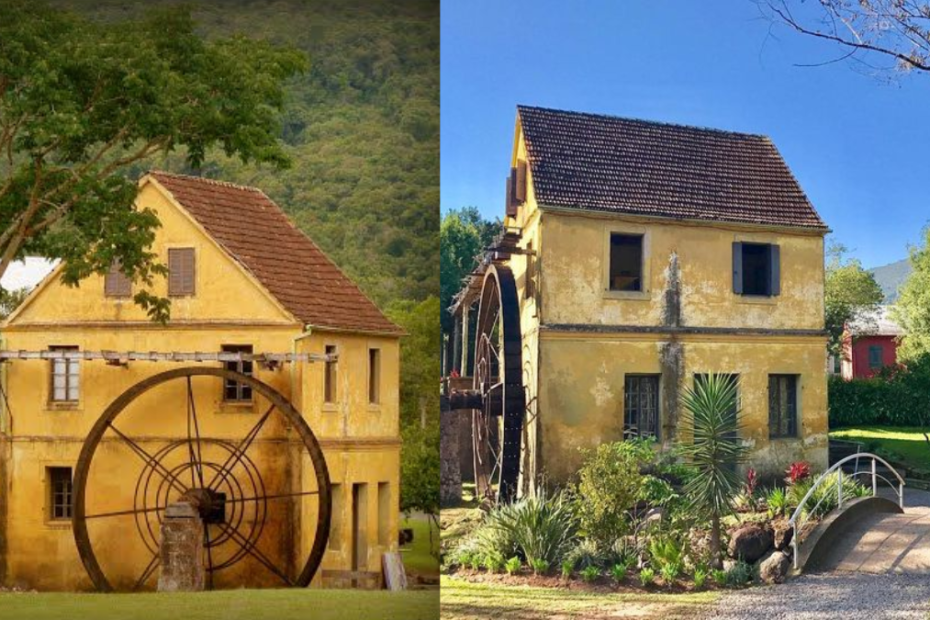 Lindas construções em Picada Café