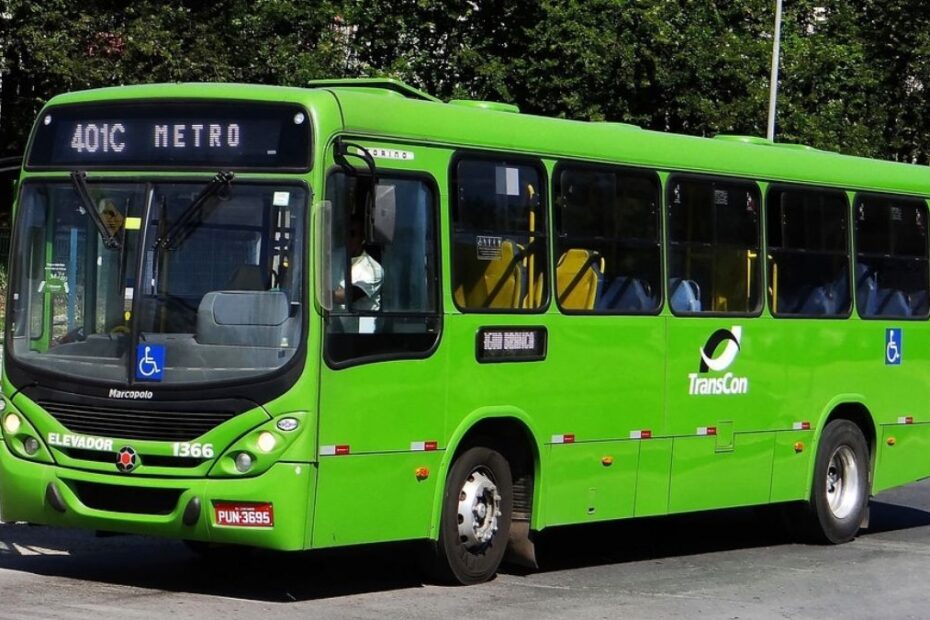 Horário da linha 101A: Ônibus da TransCon verde.
