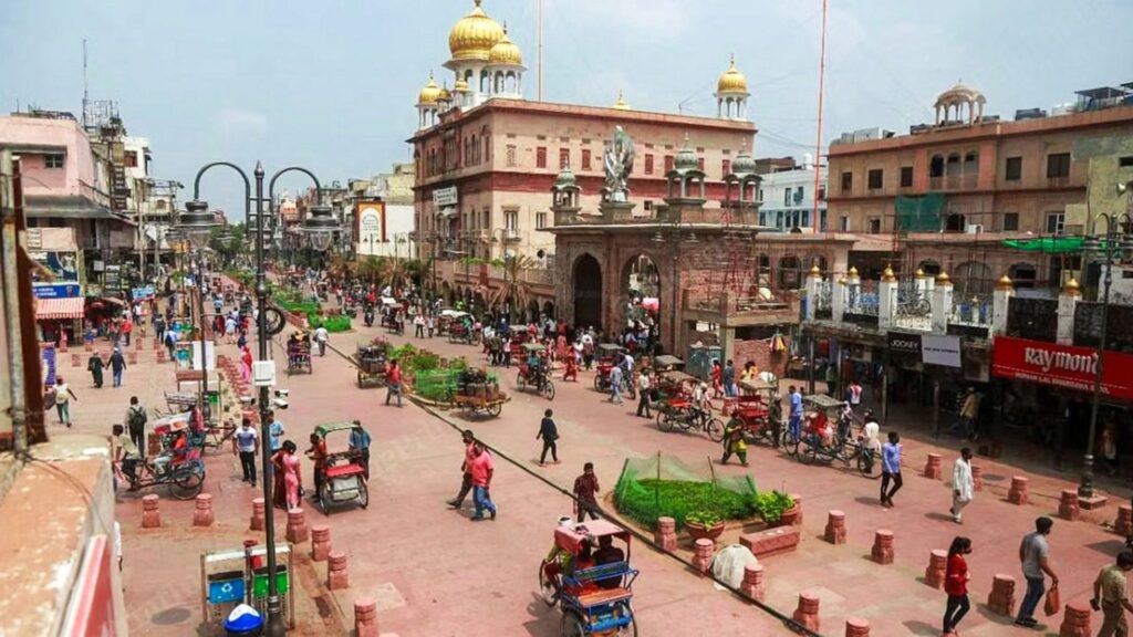 Chandni Chowk na capital da Índia.