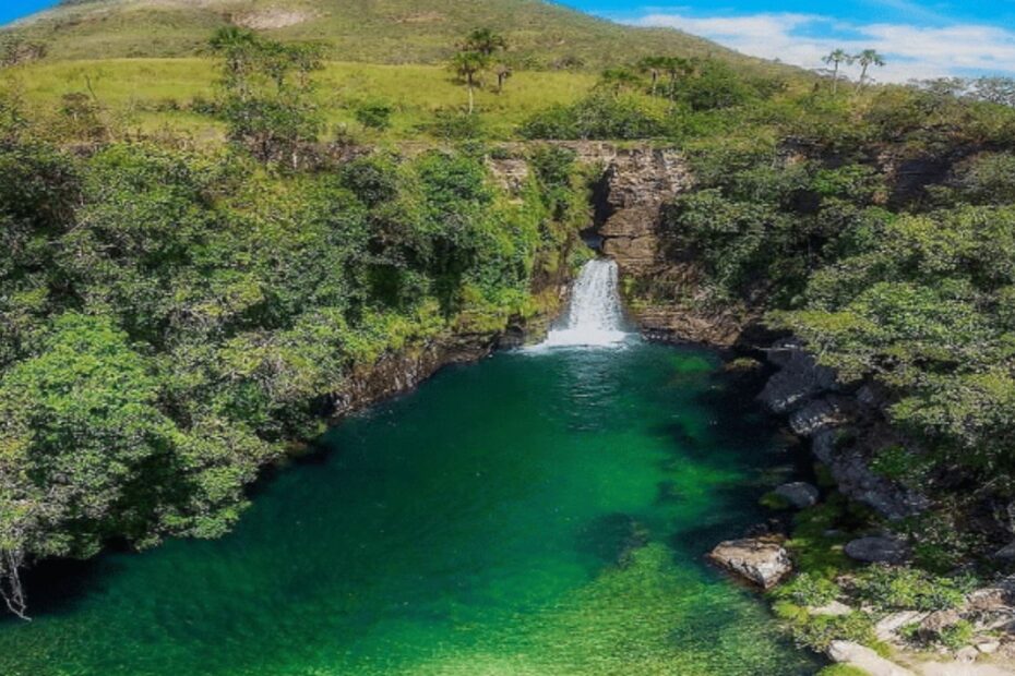 Cachoeira em Cavalcante.