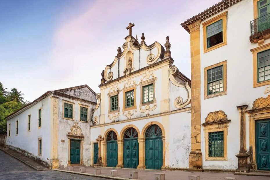 Convento de São Francisco de frente em Olinda em Pernambuco.