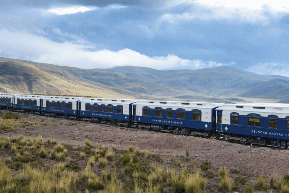 trem de luxo Andean Explorer.