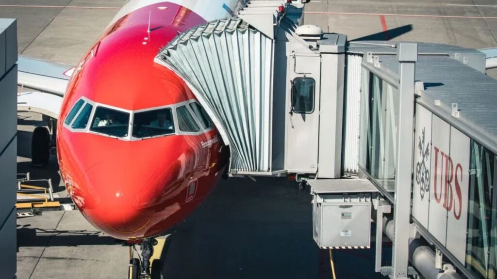 Avião em aereoporto